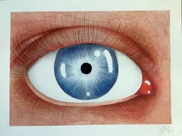 2025-05-13_Ausstellung KOP Auge - Fotorealsistische Zeichnung