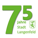 Logo 75 Jahre Stadt Langenfeld